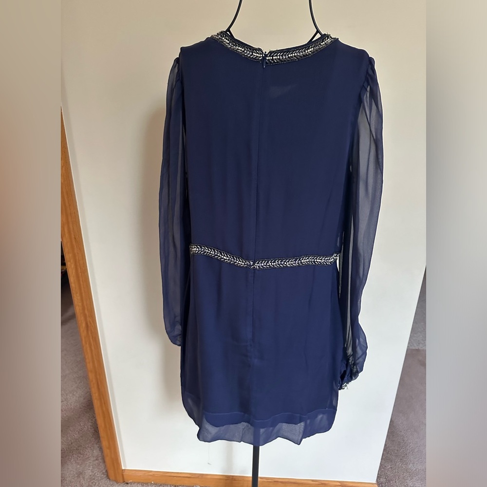 NWT French Connection Silk mini dress -Size 10 - Picture 4 of 11